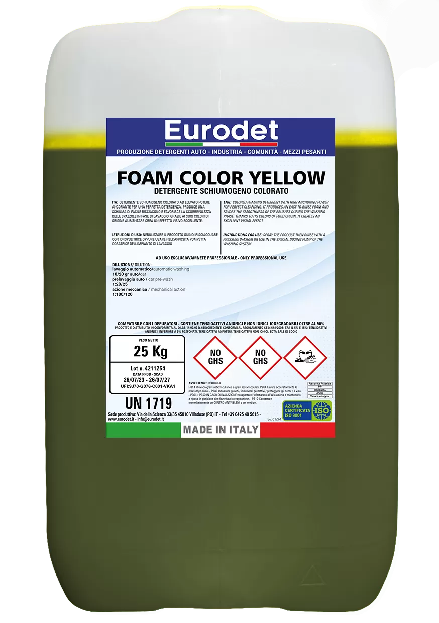 Farbiger Schaumreiniger FOAM COLOR YELLOW