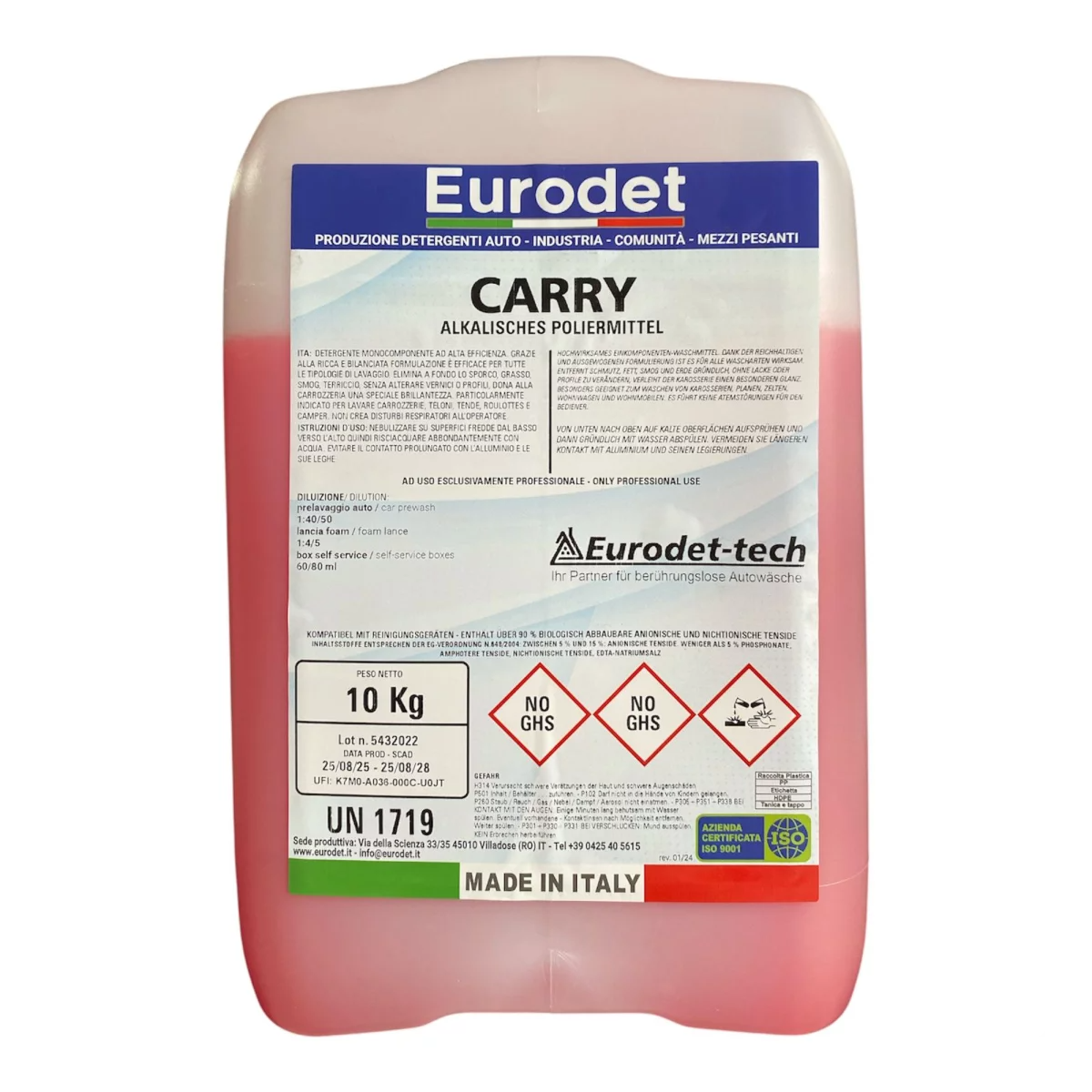 Autoshampoo 10 Liter Kanister für professionelle Fahrzeugreinigung