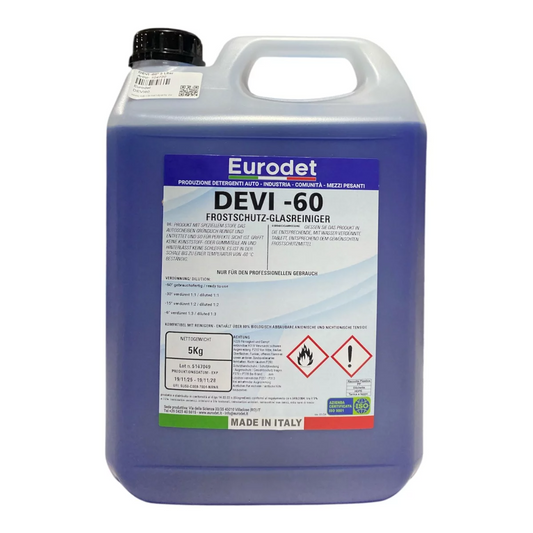 Eurodet DEVI -60 Scheibenfrostschutz 5kg Konzentrat winterfest minus 60 Grad