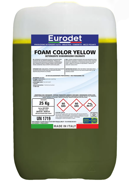 Farbiger Schaumreiniger FOAM COLOR YELLOW
