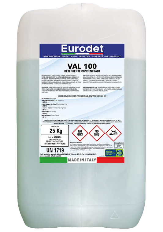 Eurodet VAL 100 Industriereiniger 800kg Palette Universalreiniger hochkonzentriert